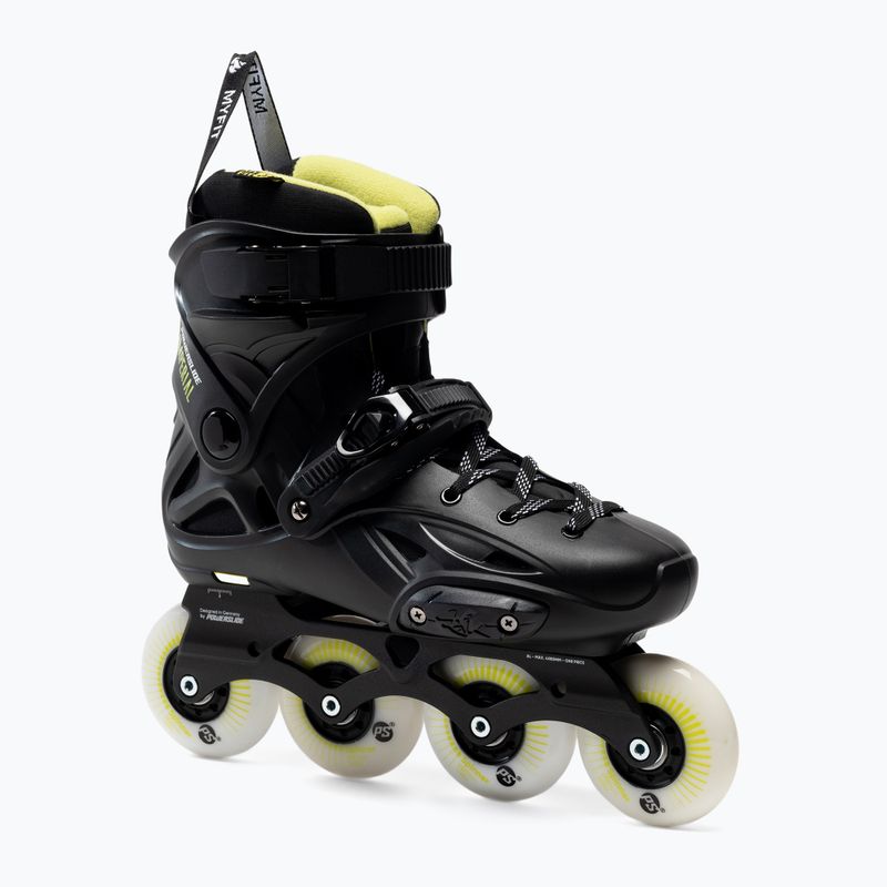 Powerslide Herren Rollschuhe Imperial One 80 schwarz/gelb 908376