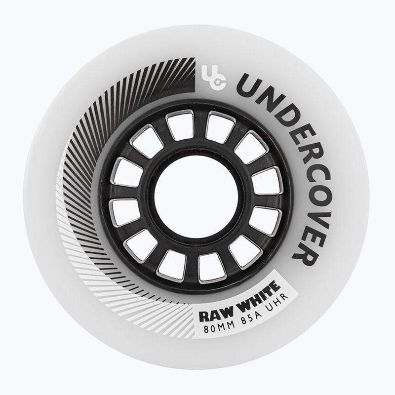 Inliner Räder UNDERCOVER WHEELS Raw 80 mm/85A 4 Stk. white