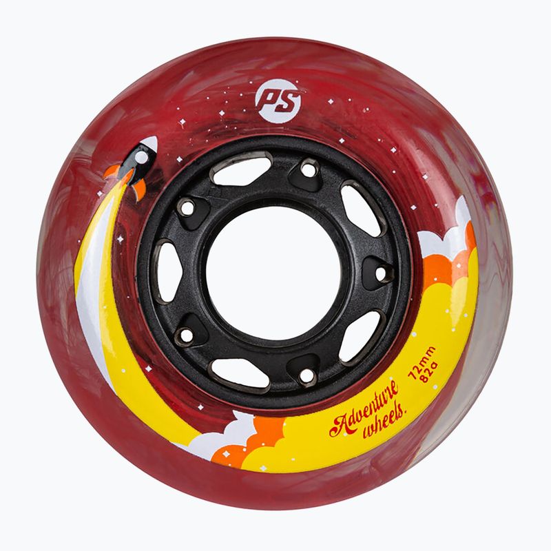 Inliner Räder Kinder Powerslide Adventure 72/82A 4 Stk. red cloud