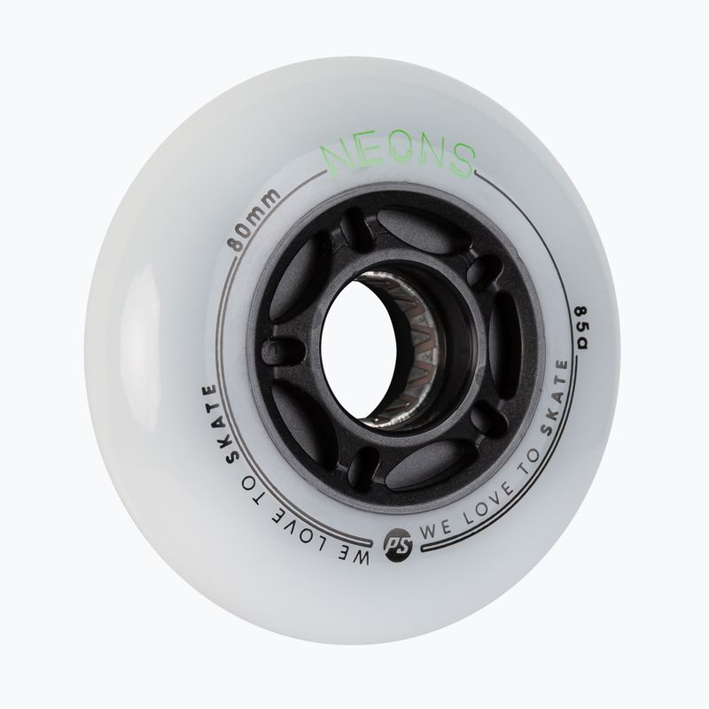 Powerslide Neons 80 mm/85A Rollerblade Rollen 4 Stück grün. 2