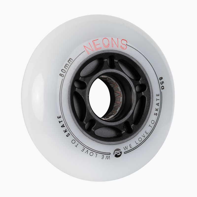 Powerslide Neons 80 mm/85A Rollerblade Rollen 4 Stück rot. 2