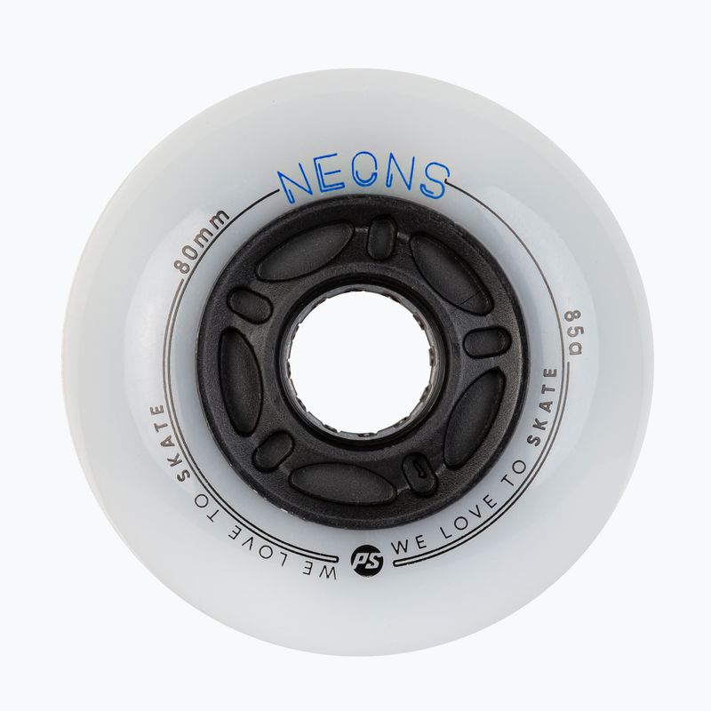 Powerslide Neons 80 mm/85A Rollerblade Rollen 4 Stück blau.