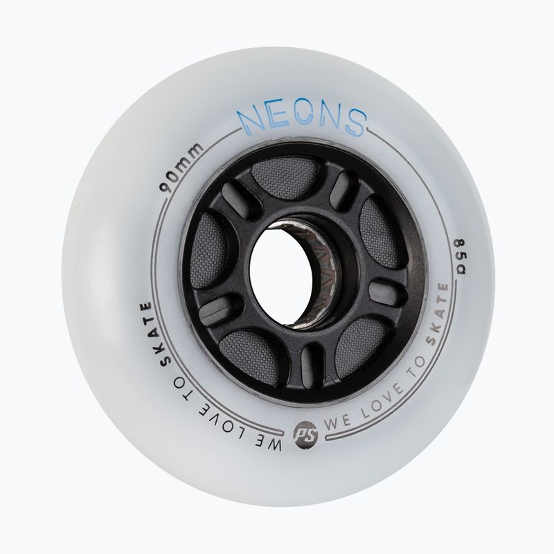 Powerslide Neons 90 mm/85A Rollerblade Rollen 4 Stück blau. 2