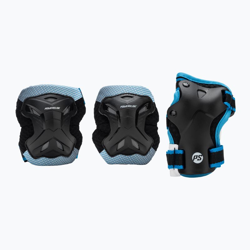 Powerslide Kids Pro Set schwarz/blaue Kinderschützer