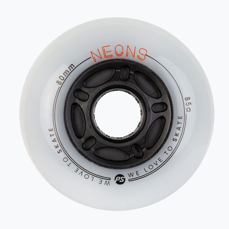 Powerslide Neons 80 mm/85A Rollerblade Rollen 4 Stück orange