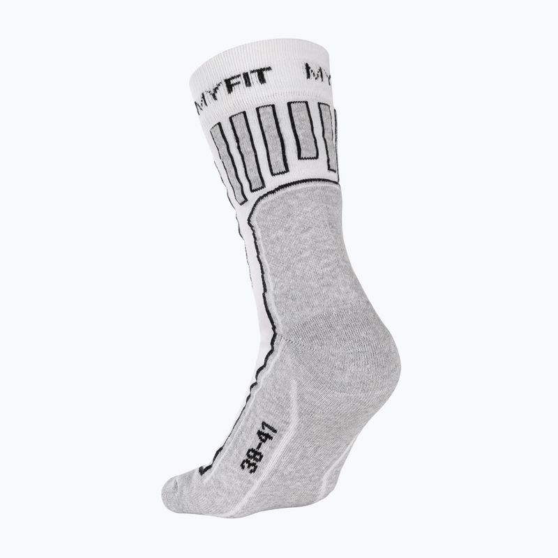 Inliner Socken MYFIT Skating Fitness white/grey 2