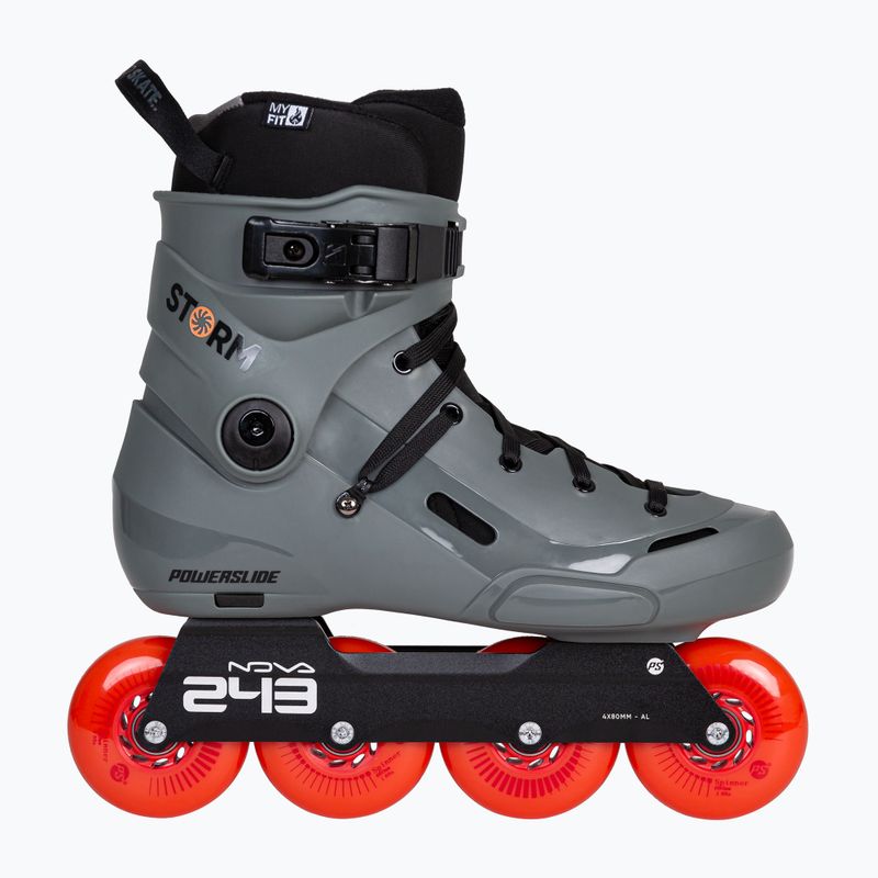Inlineskates Powerslide Storm Meteor 80 dark grey 2