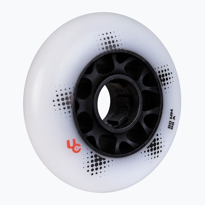 Inlinerrollen UNDERCOVER WHEELS Team Pro 80 mm/88A 4 pcs. white 4