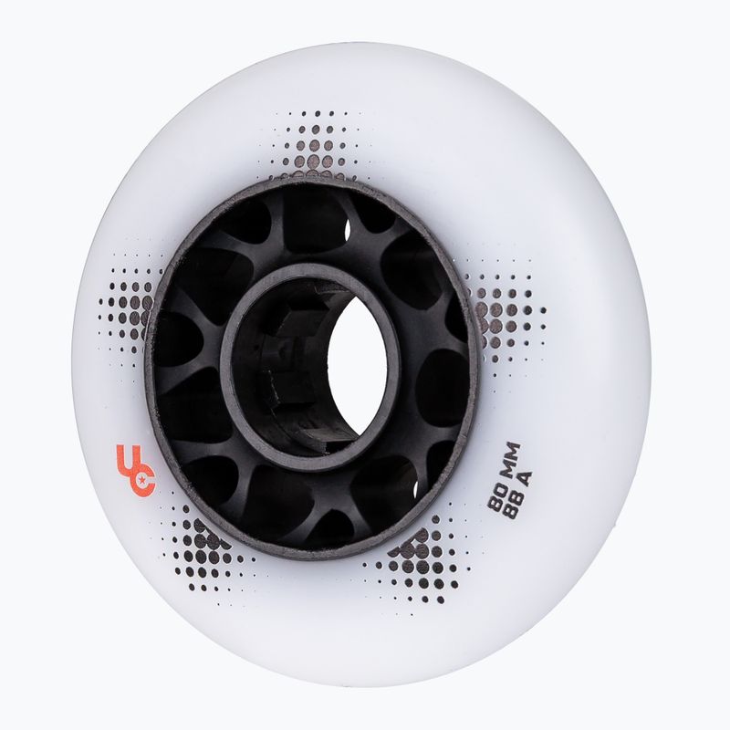 Inlinerrollen UNDERCOVER WHEELS Team Pro 80 mm/88A 4 pcs. white 5