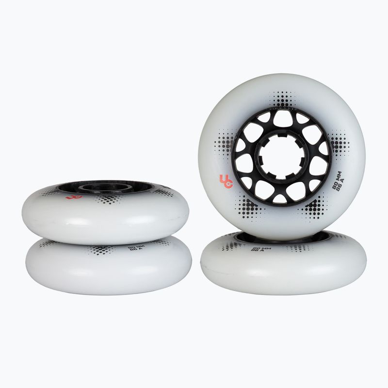 Inlinerrollen UNDERCOVER WHEELS Team Pro 80 mm/88A 4 pcs. white 6