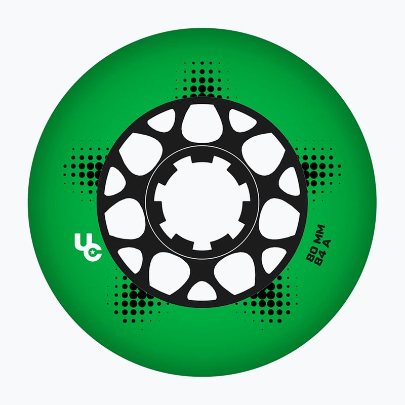 Inlinerrollen UNDERCOVER WHEELS Team Pro 80 mm/84A 4 pcs. green