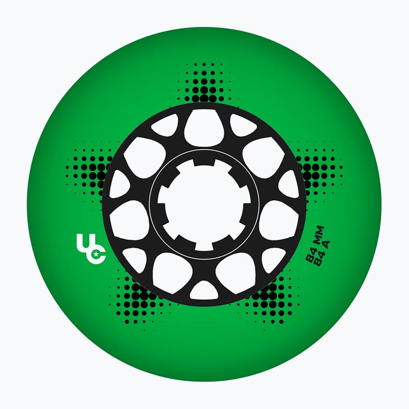 Inlinerrollen UNDERCOVER WHEELS Team Pro 84 mm/84A 4 pcs. green