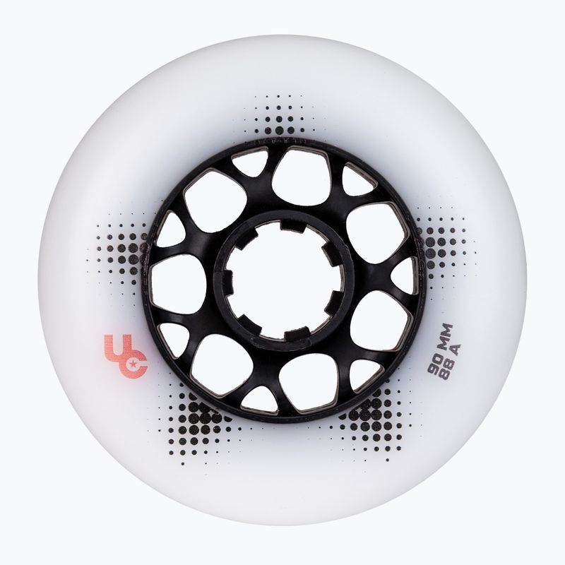 Inlinerrollen UNDERCOVER WHEELS Team Pro 90 mm/88A 4 pcs. white 3