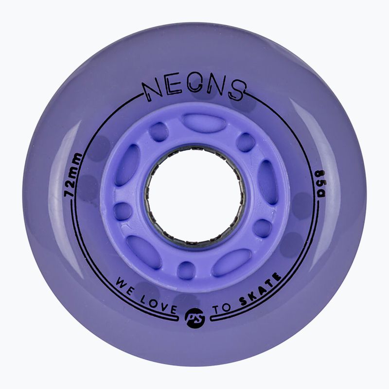 Inlinerrollen Powerslide Neons LED 72 mm/85A 4 pcs. lilac
