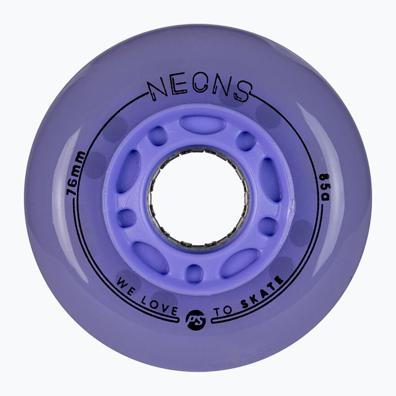 Inlinerrollen Powerslide Neons LED 76 mm/85A 4 pcs. lilac