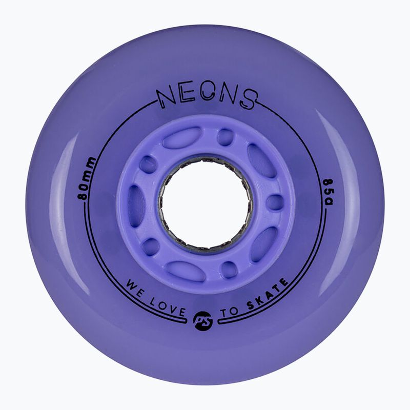 Inlinerrollen Powerslide Neons LED 80 mm/85A 4 pcs. lilac