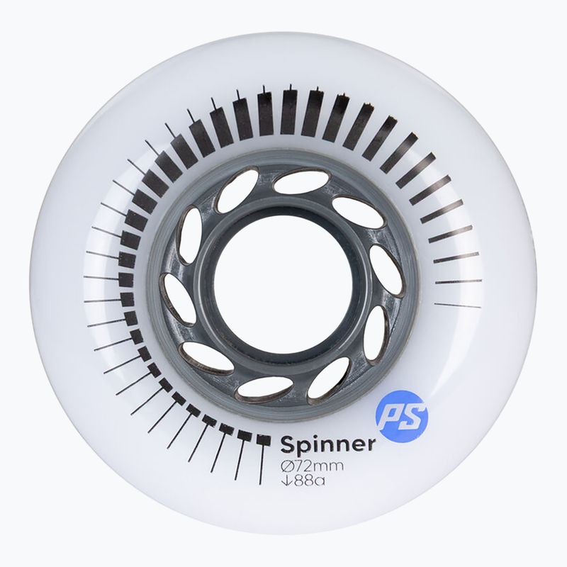 Inlinerrollen Powerslide Spinner 72 mm/88A 4 pcs. white