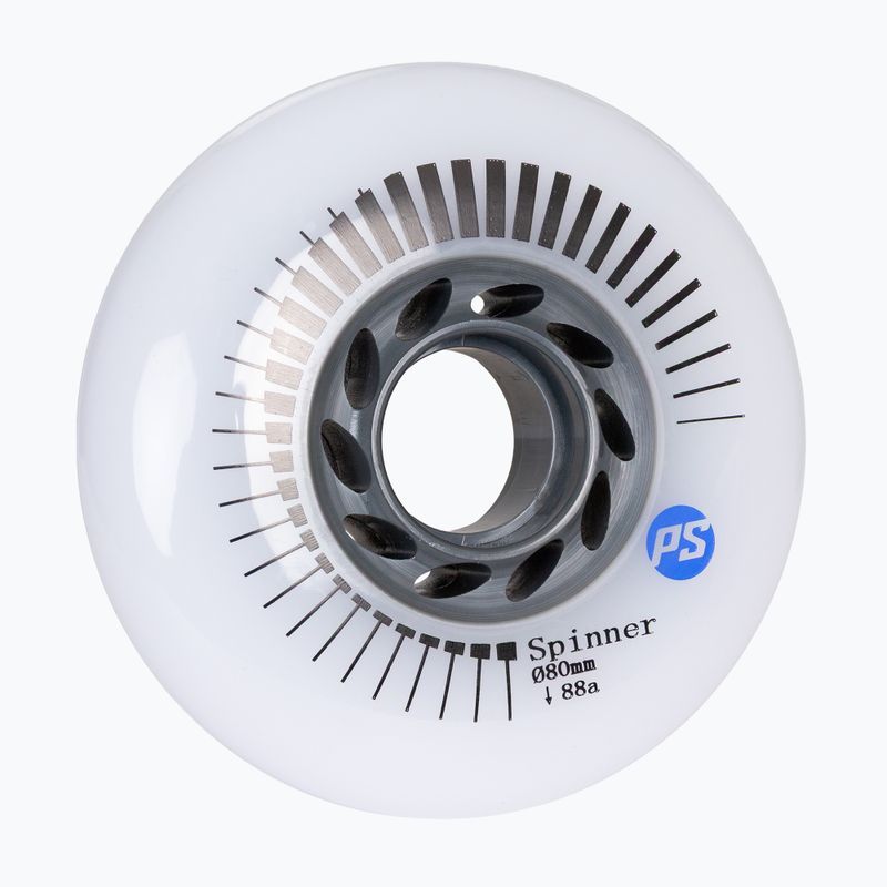 Inlinerrollen Powerslide Spinner 80 mm/88A 4 pcs. white 2