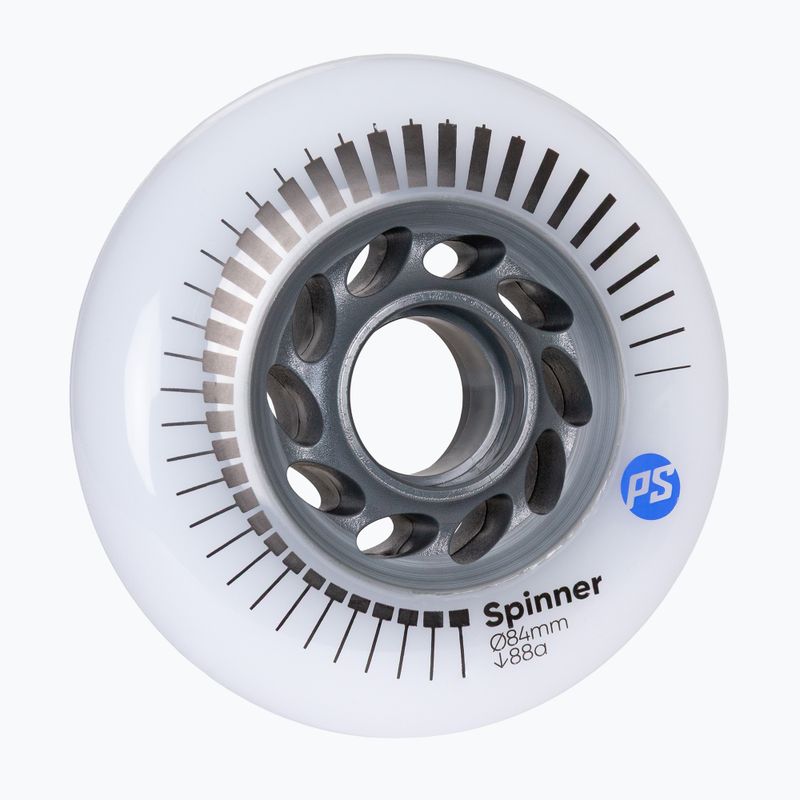 Inlinerrollen Powerslide Spinner 84 mm/88A 4 pcs. white 2
