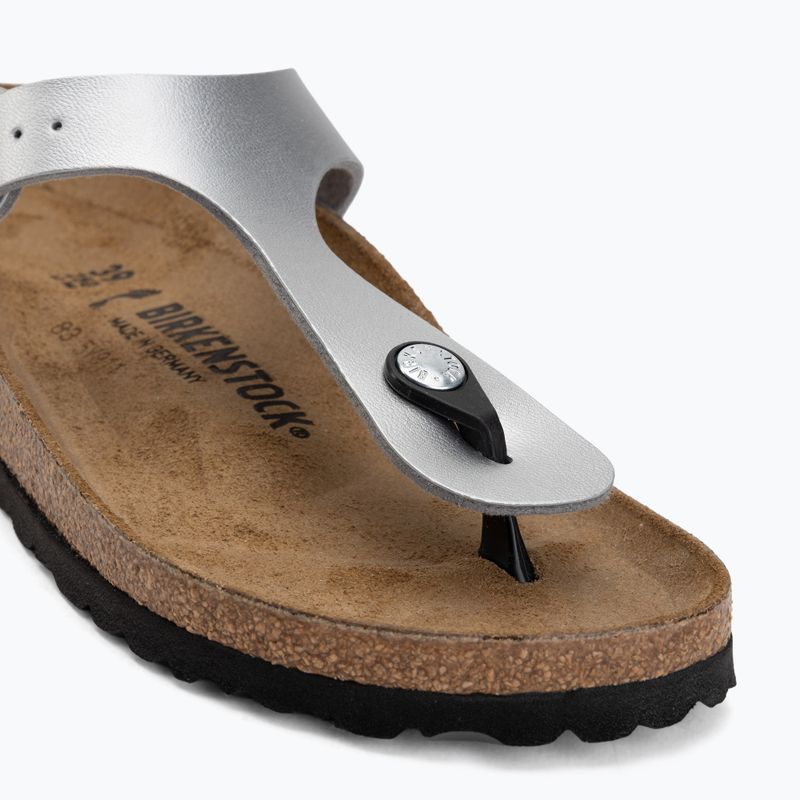 Flip-Flops BIRKENSTOCK Gizeh Birko-Flor Narrow silver 7