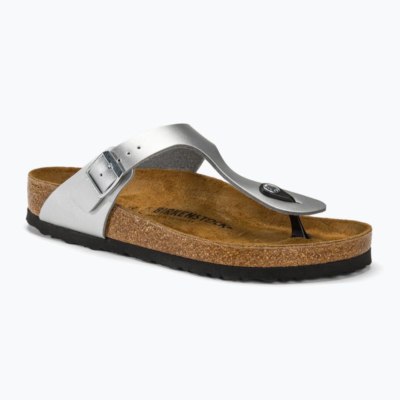 BIRKENSTOCK Gizeh BF Regular silberne Flip Flops