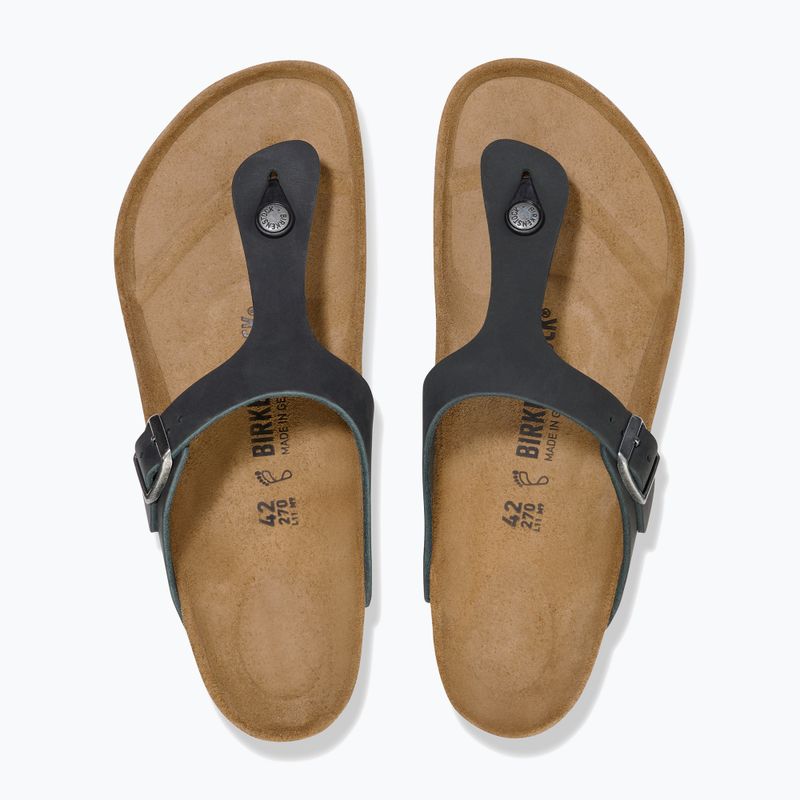 Badelatschen BIRKENSTOCK Gizeh Oiled Leather black 3