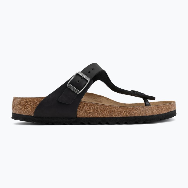 Badelatschen BIRKENSTOCK Gizeh Oiled Leather black 2