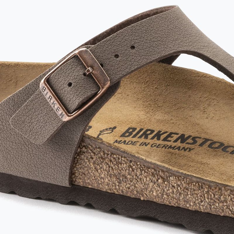 Schlappen BIRKENSTOCK Gizeh Birkibuc Narrow mocca 6
