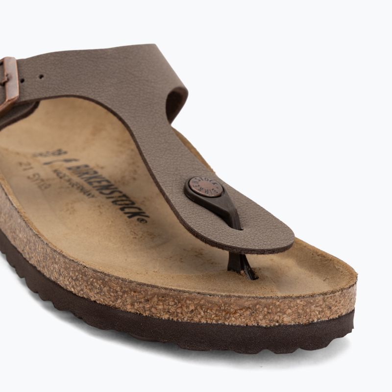 Schlappen BIRKENSTOCK Gizeh Birkibuc Narrow mocca 7