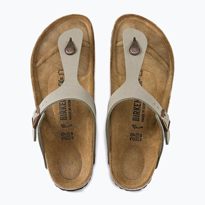 Schlappen BIRKENSTOCK Gizeh Birkibuc Narrow stone 4