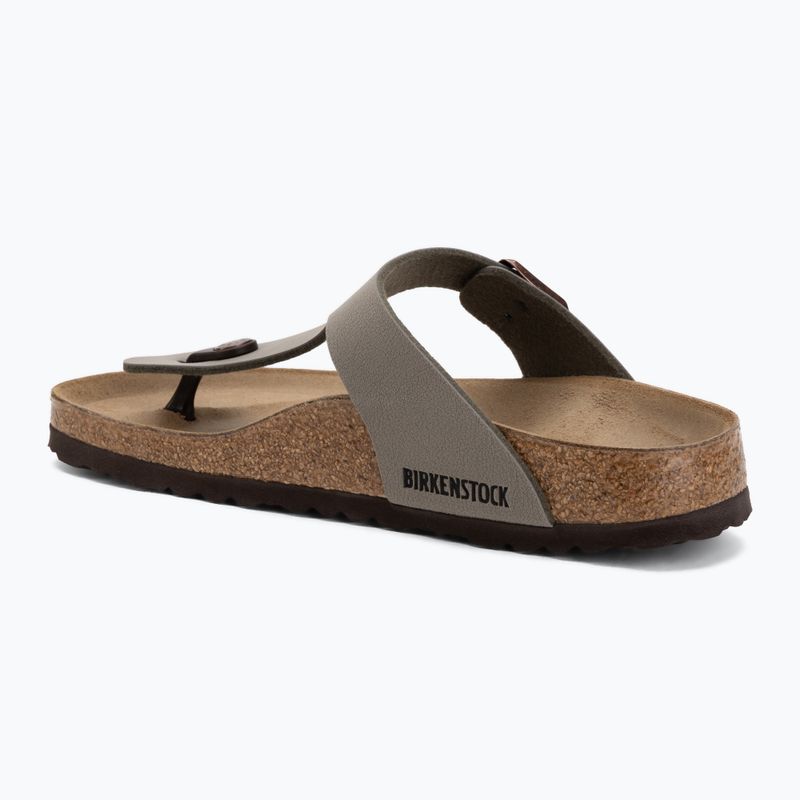 Schlappen BIRKENSTOCK Gizeh Birkibuc Narrow stone 3