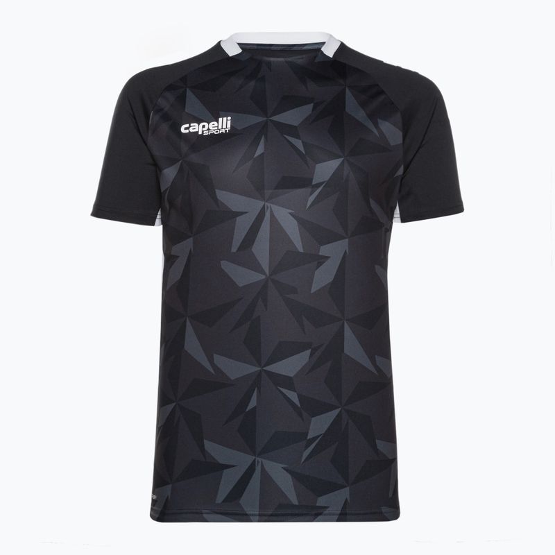 Capelli Pitch Star Herren-Torwart-Fußballtrikot schwarz/weiß