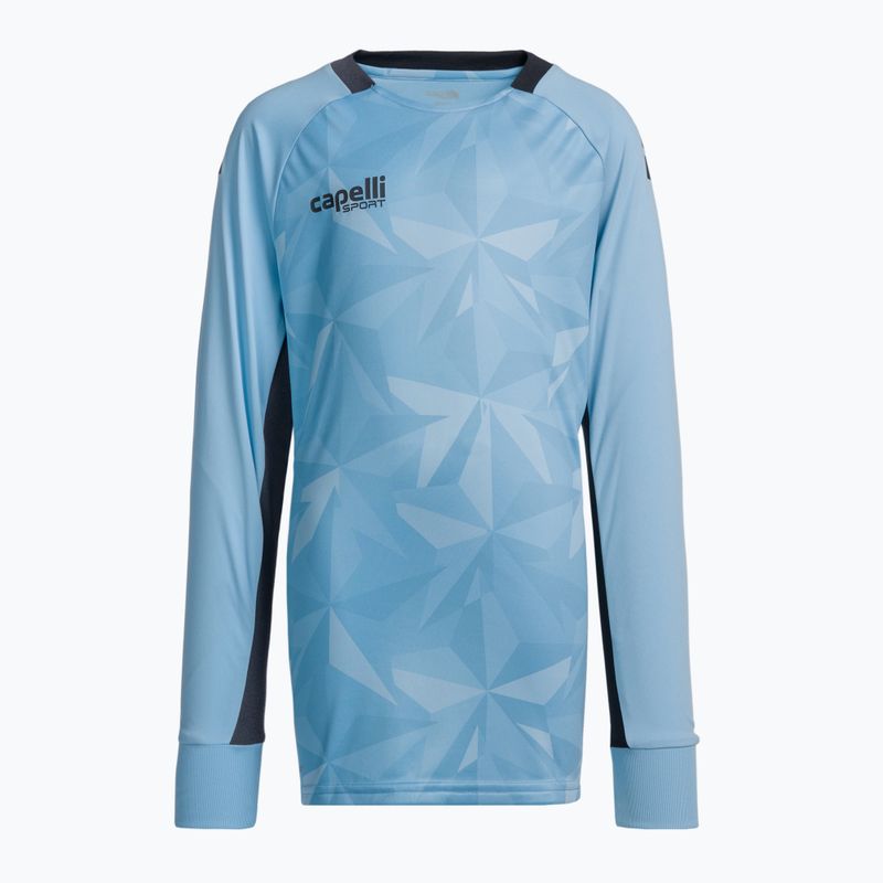 Capelli Pitch Star Torwart Kinder Fußballtrikot hellblau/schwarz