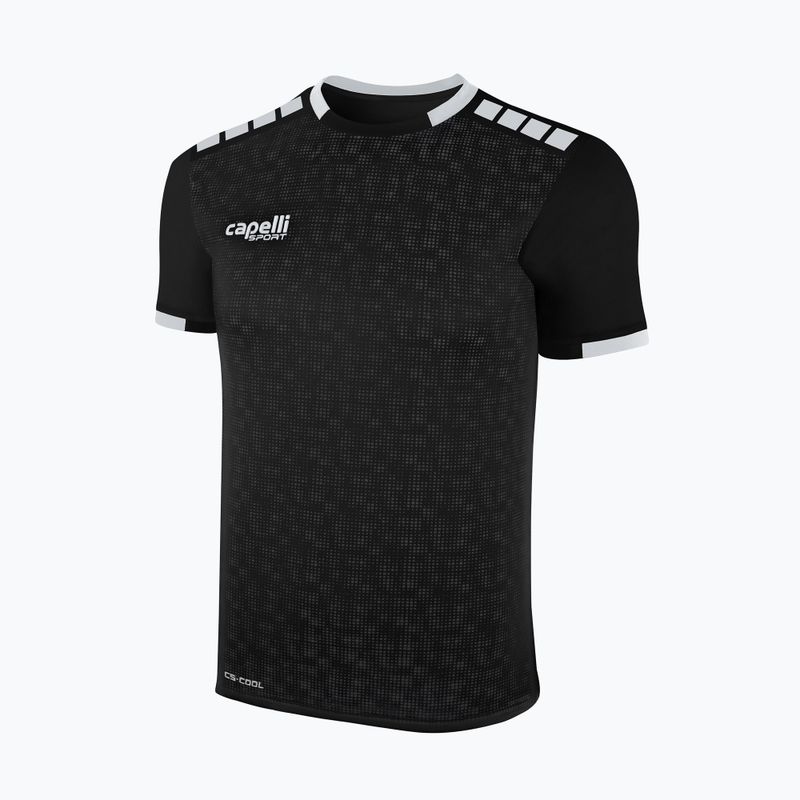 Herren Capelli Cs III Block schwarz/weißes Fußballtrikot 4