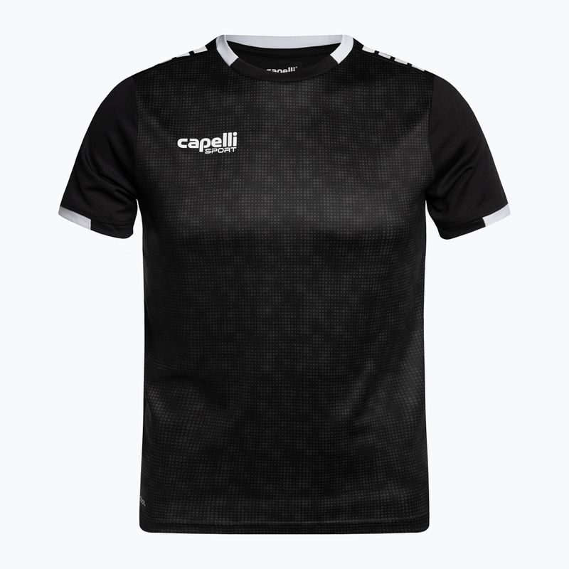 Capelli Cs III Block Jugend Fußballtrikot schwarz/weiß