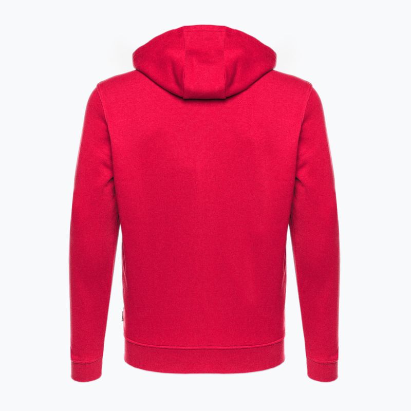 Herren Capelli Basics Adult Zip Hoodie Fußball Sweatshirt rot 2