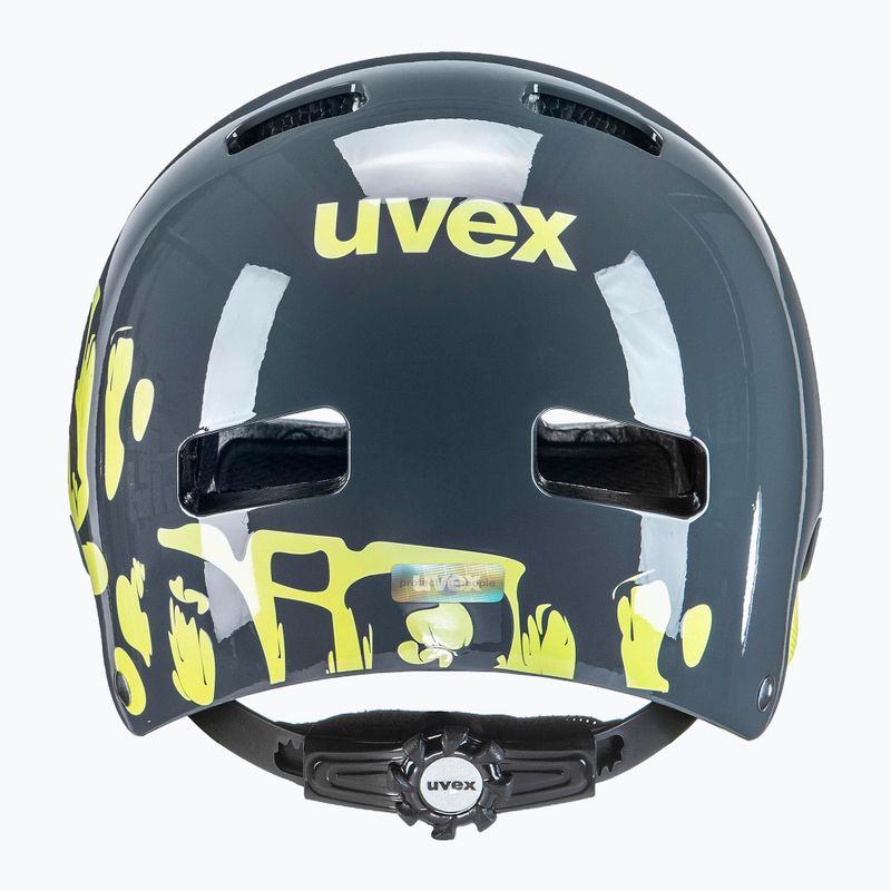 Kinderfahrradhelm UVEX Kid 3 grau/gelb 41/4/819/11/17 10