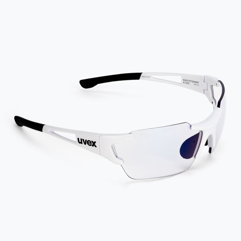 UVEX Sportstyle 803 Race S V weiß/verspiegelt blau Fahrradbrille 53/2/002/8803