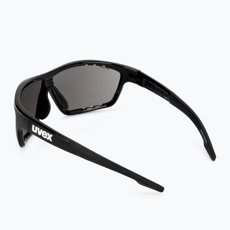 UVEX Sportstyle 706 schwarz/verspiegelt silberne Sonnenbrille 53/2/006/2216 2