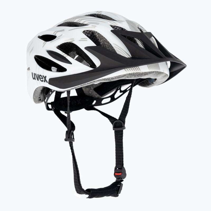 Fahrradhelm UVEX Flash weiß/schwarz matt