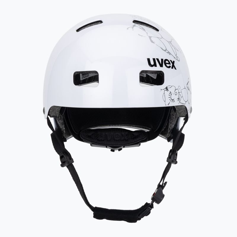 Kinderhelm UVEX Kid 3 white flower/black 2