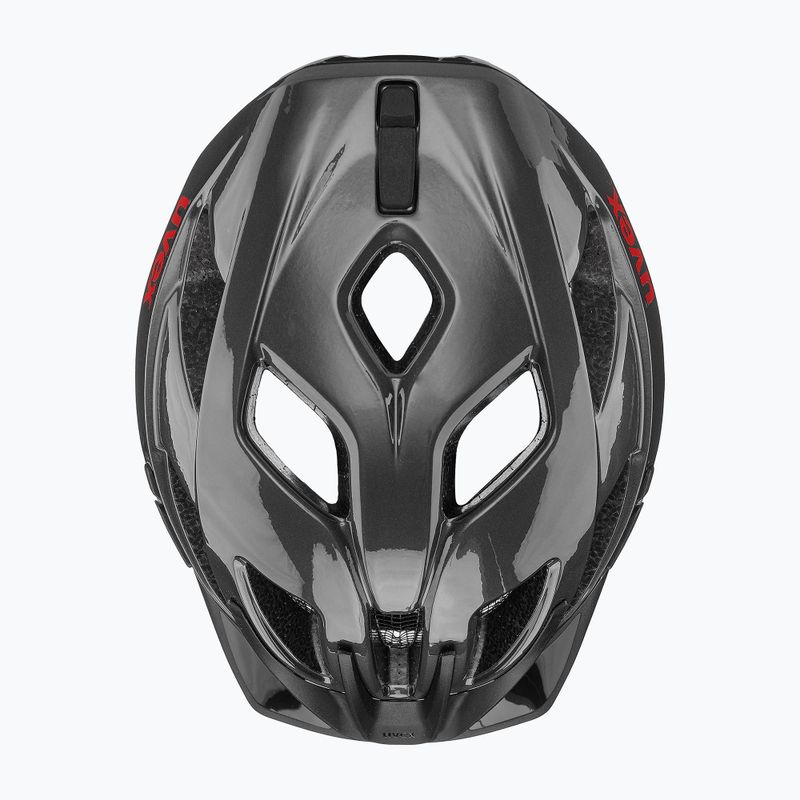 Fahrradhelm UVEX Active anthrazit/rot 4