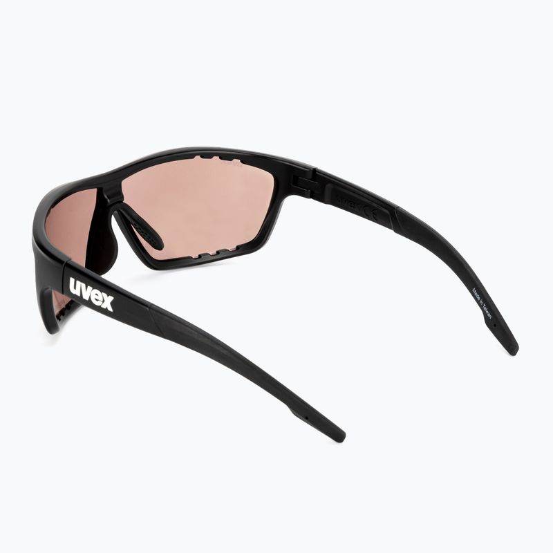 UVEX Sportstyle 706 CV Schwarz/Lichtspiegel Bernstein Sonnenbrille 53/2/018/2296 2