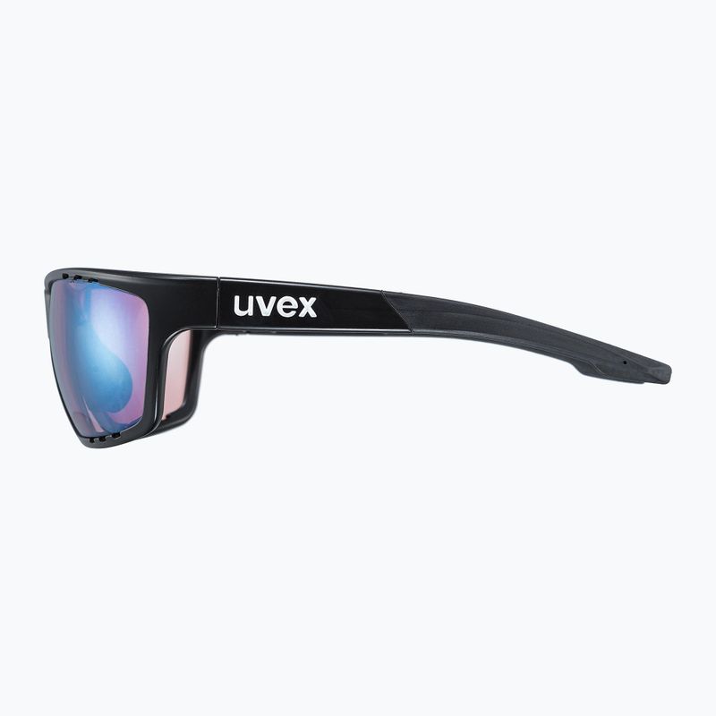 UVEX Sportstyle 706 CV Schwarz/Lichtspiegel Bernstein Sonnenbrille 53/2/018/2296 7