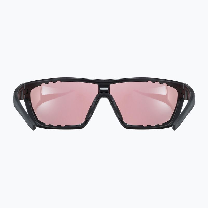 UVEX Sportstyle 706 CV Schwarz/Lichtspiegel Bernstein Sonnenbrille 53/2/018/2296 9