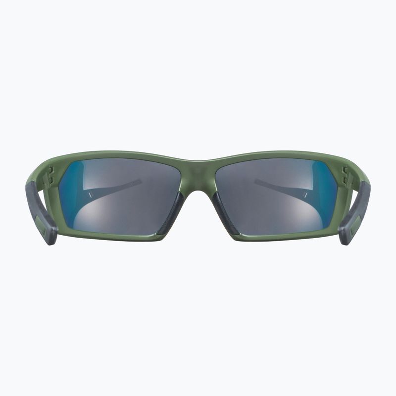 UVEX Sportstyle 225 olivgrün matt/verspiegelt silberne Sonnenbrille 53/2/025/7716 9