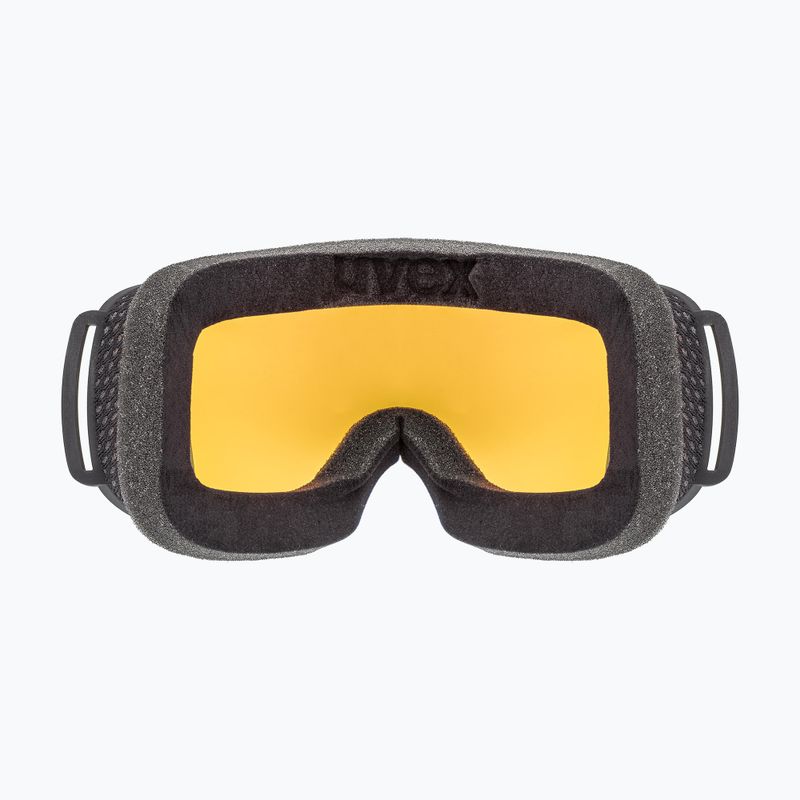 Skibrille UVEX Downhill 2 S black mat/mirror rose colorvision yellow 55//447/243 9