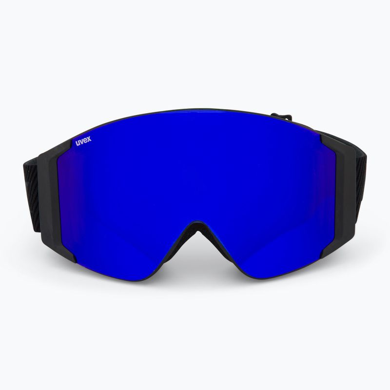 Skibrille UVEX G.gl 3000 TO black matt/mirror blue/lasergold lite/clear 2