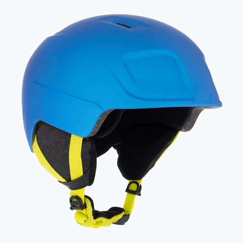 Kinderskihelm UVEX Manic Pro blau/lime matt