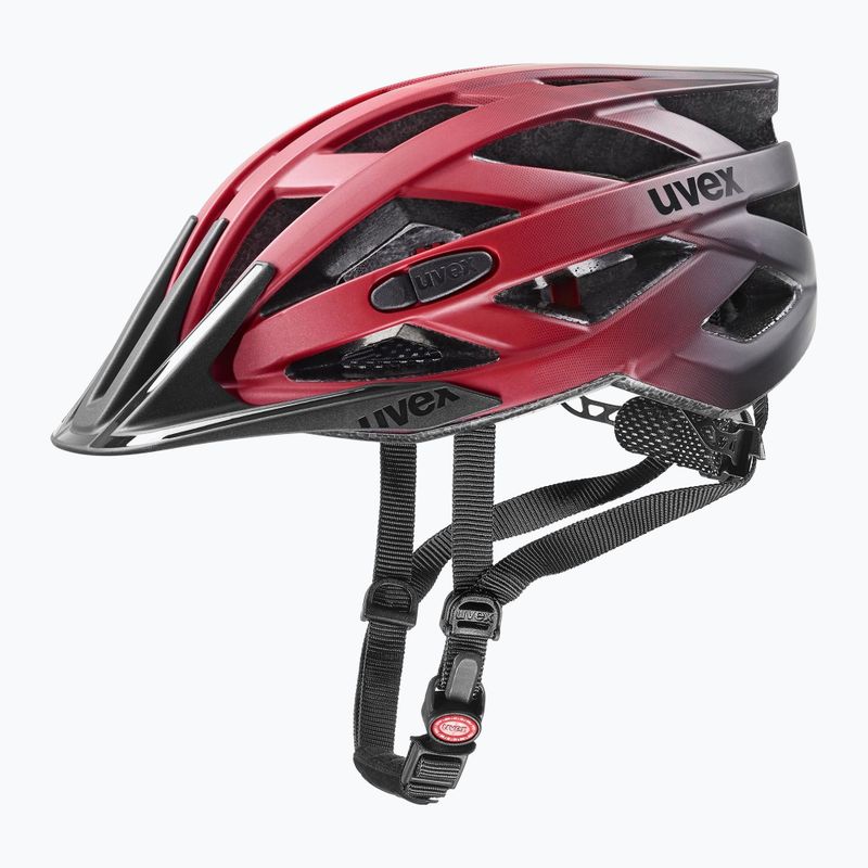 Fahrradhelm UVEX I-vo CC rot/schwarz 41/0/423/30/15 6